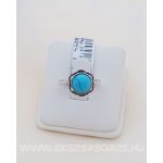 Természetesköves női  ezüst gyűrű