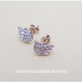 Swarovski kristályos ezüst fülbevaló