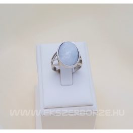 Természetes köves ezüst gyűrű