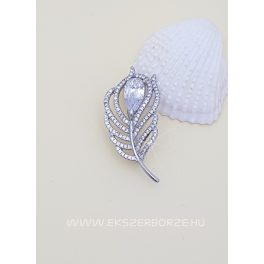 Cirkónia köves ezüst bross