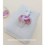 Különleges Micko-Cirkónia köves- colorit ezüst szett