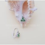 Kék köves baba/gyermek ezüst fülbevaló