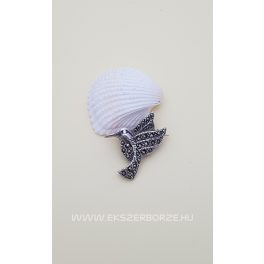 Antik hatású ezüst bross
