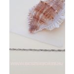 Csavart ezüst bokalánc