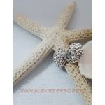 Swarovski kristályos ezüst fülbevaló
