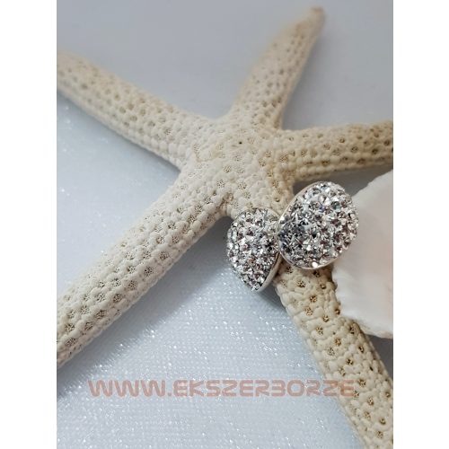 Swarovski kristályos ezüst fülbevaló