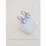 Köves ezüst fülbevaló