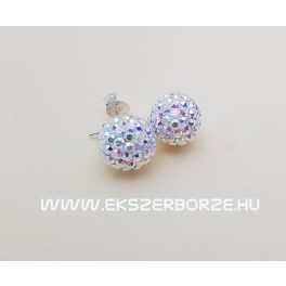 Swarovski kristályos ezüst fülbevaló-sarki fény