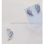 Áttört mintás ezüst angyal-szárny szett