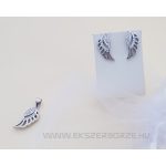 Áttört mintás ezüst angyal-szárny szett