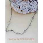 Ezüst bokalánc gömbökkel