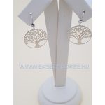 Életfa alakú ezüst fülbevaló 