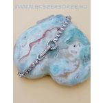 Ezüst karkötő csupa kőből