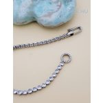 Ezüst karkötő csupa kőből