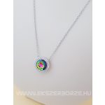 Ezüst lánc mistic topázzal és cirkónia kővekkel