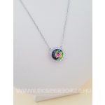 Ezüst lánc mistic topázzal és cirkónia kővekkel