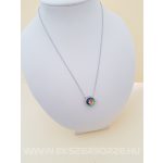 Ezüst lánc mistic topázzal és cirkónia kővekkel