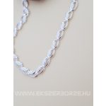 Fűzött női ezüst karkötő