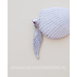Ezüst angyalszárny medál kövekkel