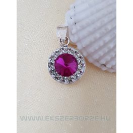 Swarovski kristályos ezüst medál