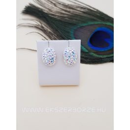  Swarovski kristályos ezüst fülbevaló-sarki fény