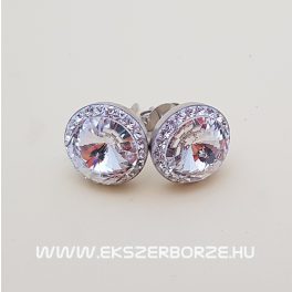 Swarovski kristályos ezüst fülbevaló