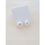 Tenyésztett gyöngy bedugós ezüst fülbevaló