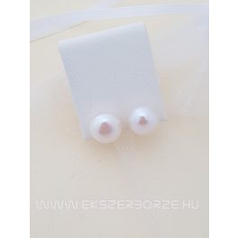 Tenyésztett gyöngy bedugós ezüst fülbevaló