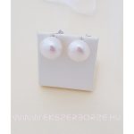 Tenyésztett gyöngy bedugós ezüst fülbevaló