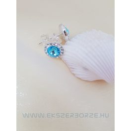Swarovski kristályos ezüst fülbevaló