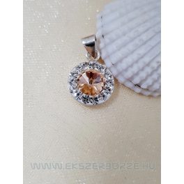 Swarovski kristályos ezüst medál