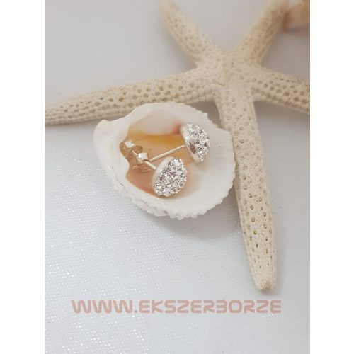 Swarovski kristályos ezüst fülbevaló
