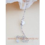 Tömör ezüst karlánc-végtelen szeretet