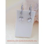  Ezüst köves karika fülbevaló