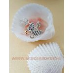 Swarovski kristályos ezüst fülbevaló-pillangó