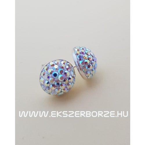 Swarovski kristályos ezüst fülbevaló