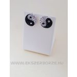 Jin-jang fülbevaló swarovszki kövekkel