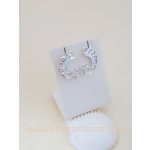 Swarovski kristályos ezüst fülbevaló