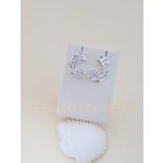Swarovski kristályos ezüst fülbevaló