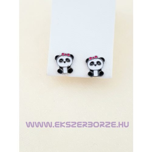 Panda macis fülbevaló