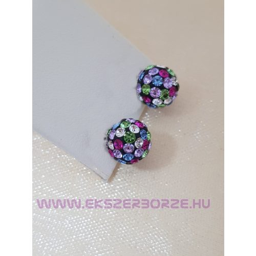 Swarovski kristályos ezüst fülbevaló-tavaszváró