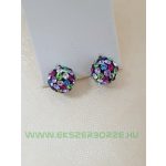 Swarovski kristályos ezüst fülbevaló-tavaszváró