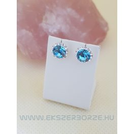 Swarovski kristályos ezüst fülbevaló