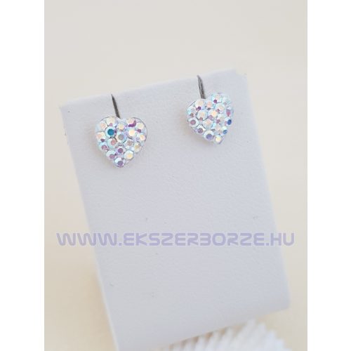 Swarovski kristályos ezüst fülbevaló