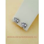 Köves ezüst  pillangós fülbevaló