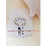 Ezüst eljegyzési gyűrű cirkónia kővel