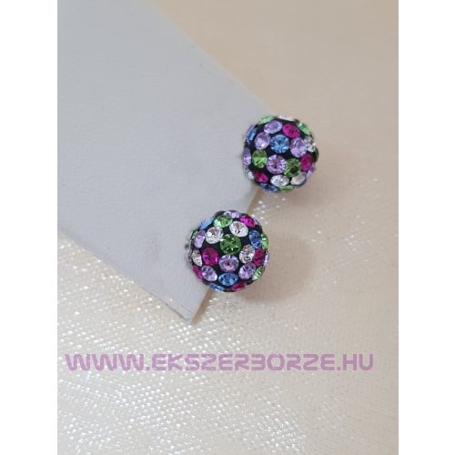 Swarovski kristályos ezüst fülbevaló-tavaszváró