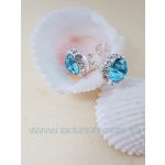 Swarovski kristályos ezüst fülbevaló