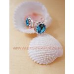 Swarovski kristályos ezüst fülbevaló