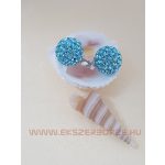 Swarovski kristályos ezüst fülbevaló